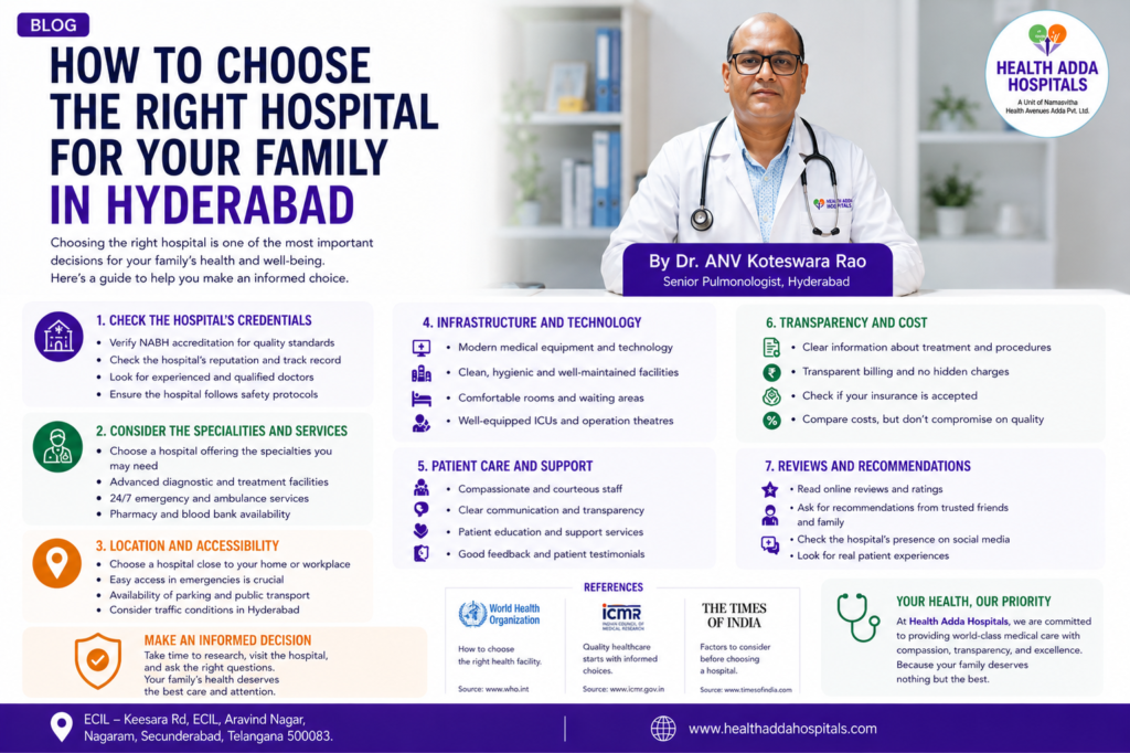 How to Choose the Right Hospital for Your Family in Hyderabad, Health Adda Hospitals