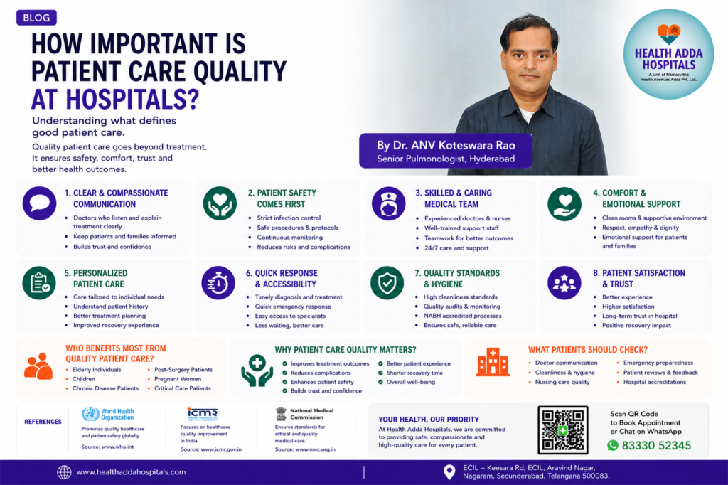 Patient care quality at hospitals
Best patient care hospitals Hyderabad
Quality healthcare Hyderabad
Hospital patient care Hyderabad
Patient safety hospitals Hyderabad