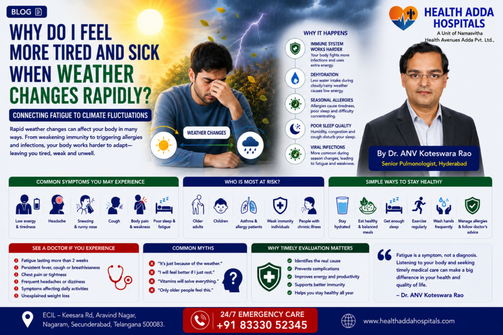 Why Do I Feel More Tired and Sick When Weather Changes Rapidly? Understanding Fatigue During Climate Fluctuations